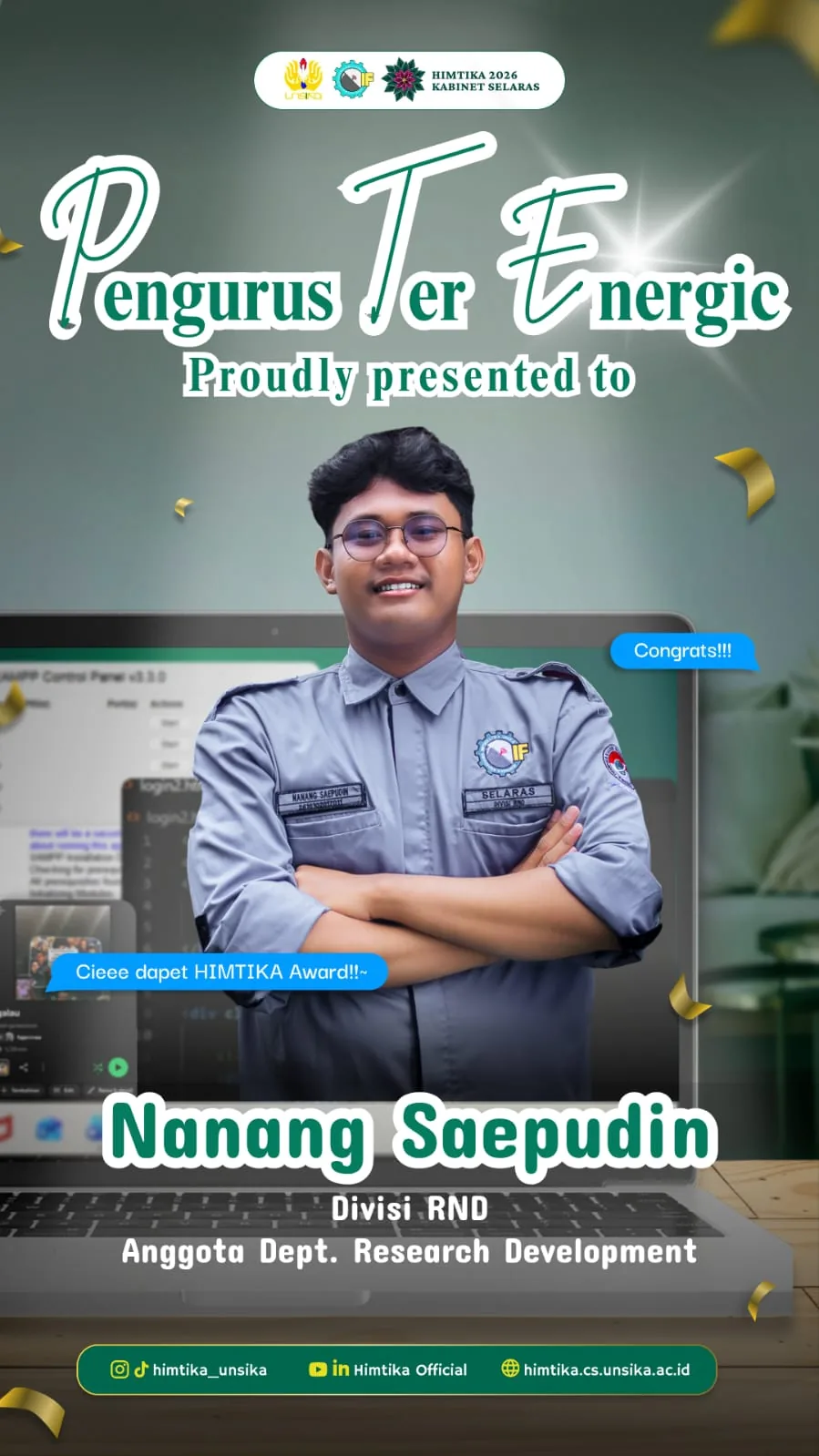 Pengurus Terenergic - Nanang