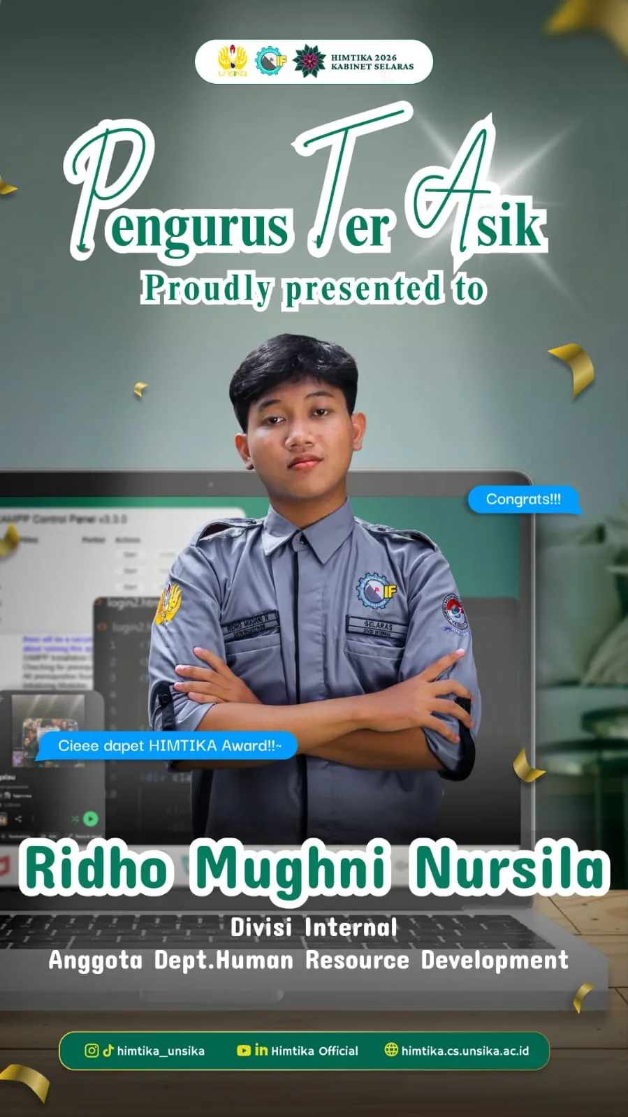 Pengurus Terasik - Ridho